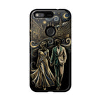 Romantic Night Walk Google Pixel Phone Case | Elegant Couple Art