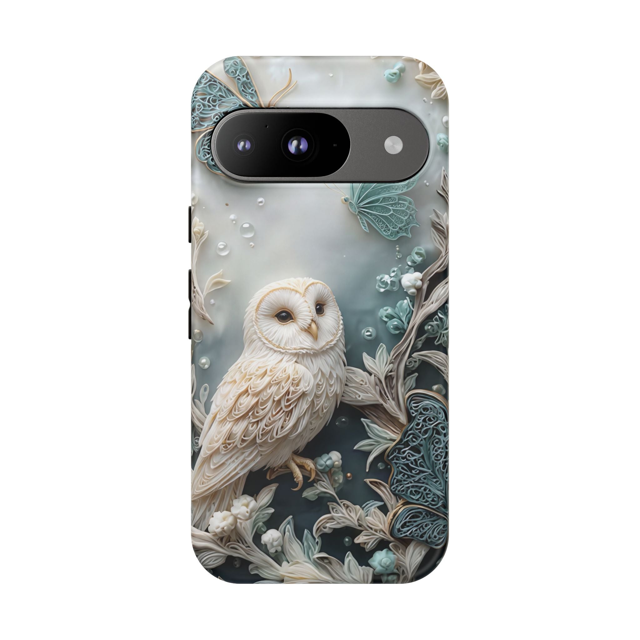 Barn Owl & Butterflies Tough Google Pixel Case