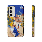 Custodia per telefono Samsung Galaxy Villaggio Mediterraneo | Design con Barca a Vela Panoramica e Limoneto