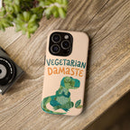 Cute Dinosaur Tough iPhone Case | Whimsical Meditating Dino Cover