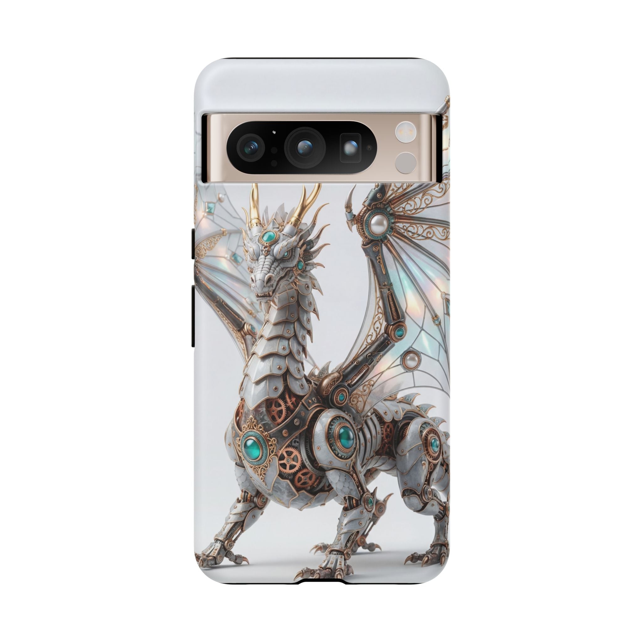 Steampunk Mechanical Dragon Google Pixel Case — Fantasy Armor Protective Cover