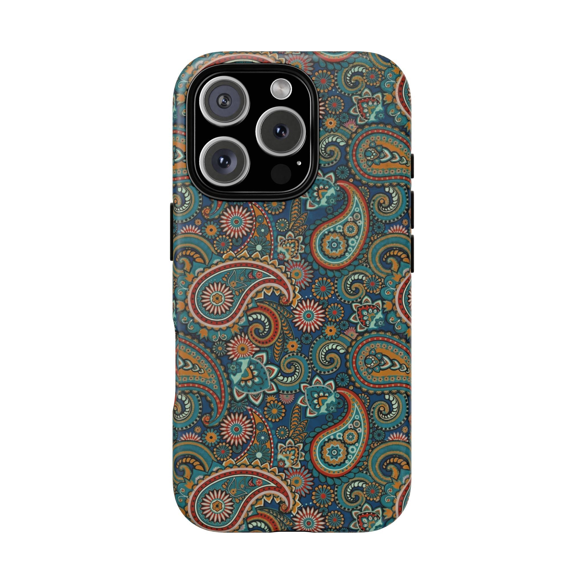 Batik Vibrant Paisley Protective Tough iPhone Case