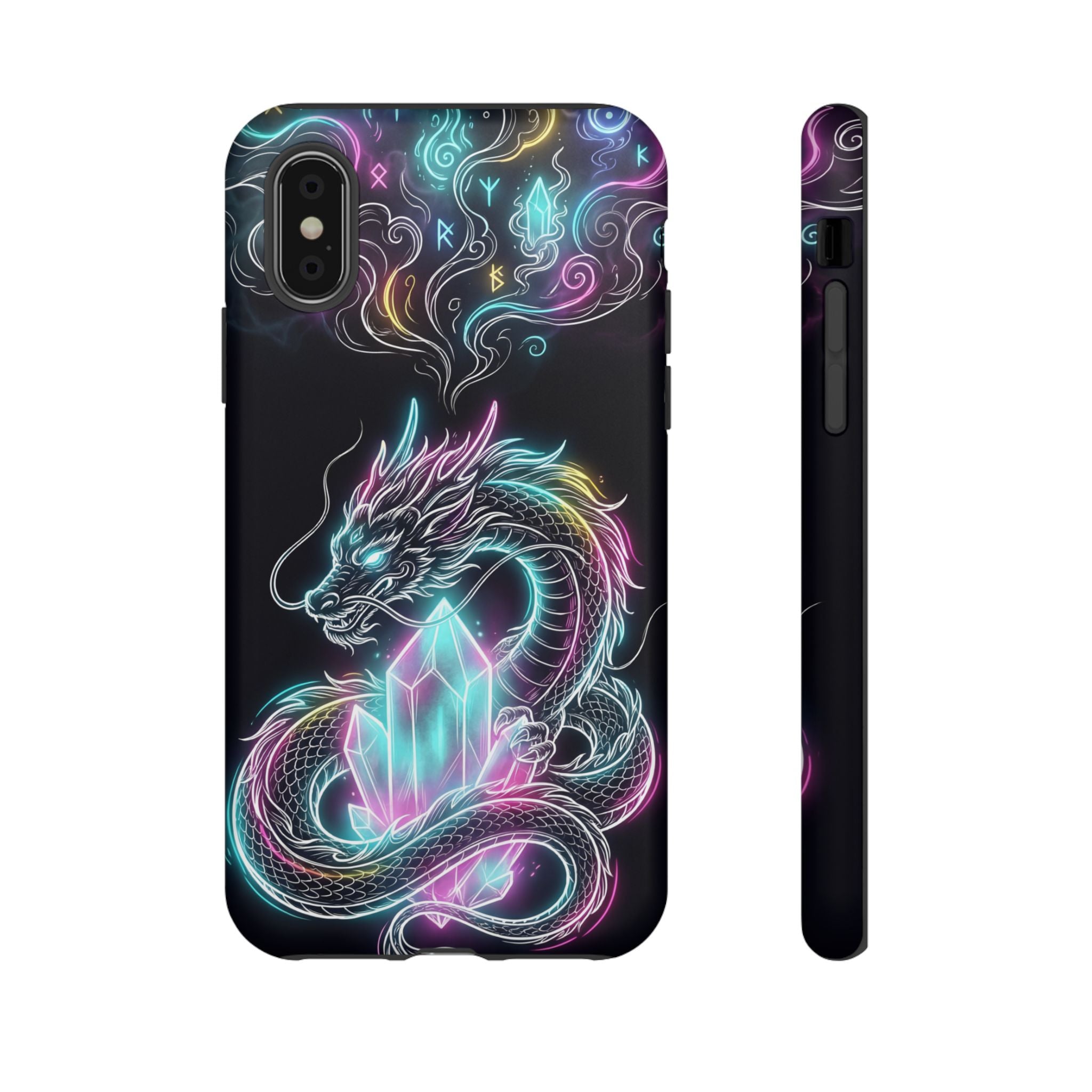 Neon Loong Crystal iPhone Case