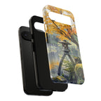Autumn Japanese Garden Google Pixel Phone Case | Scenic Lantern Fall