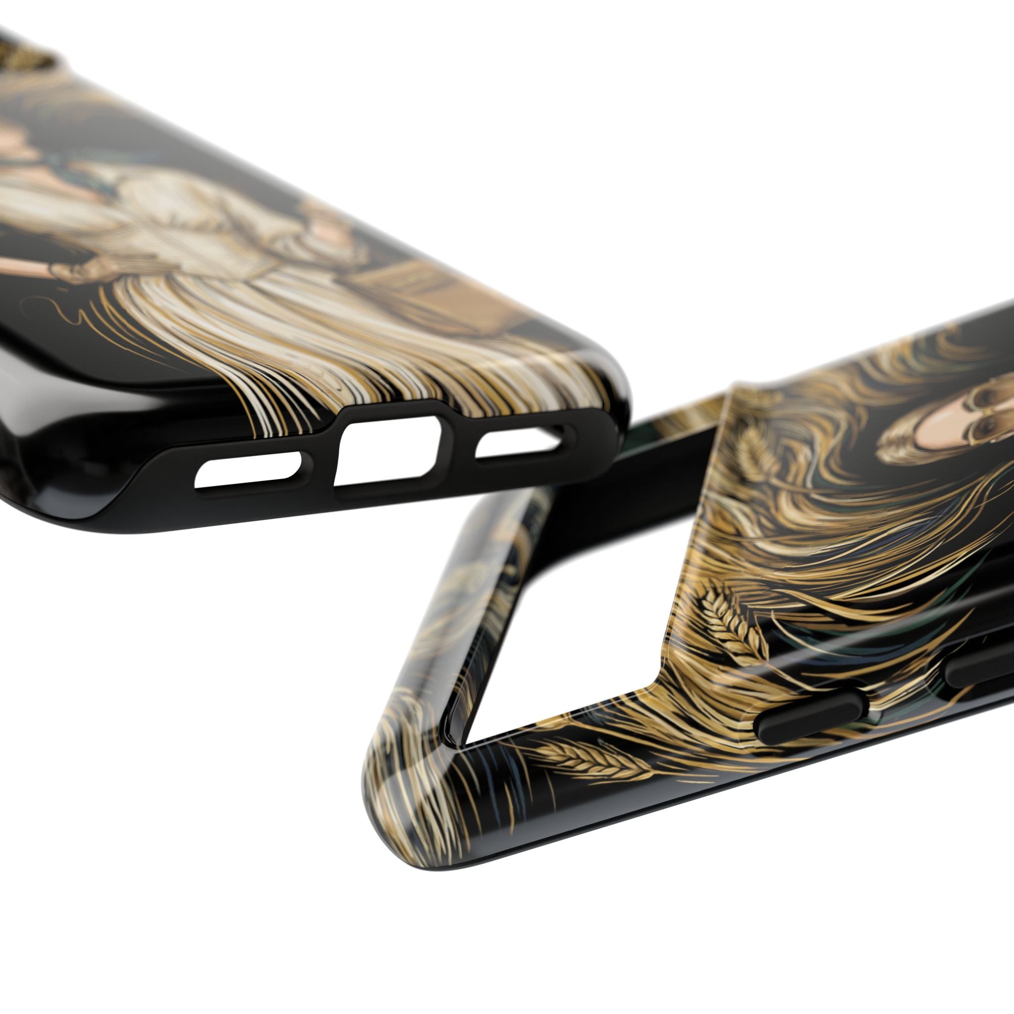 Vintage Elegance Google Pixel Phone Case | Retro Woman with Flowing Golden Hair