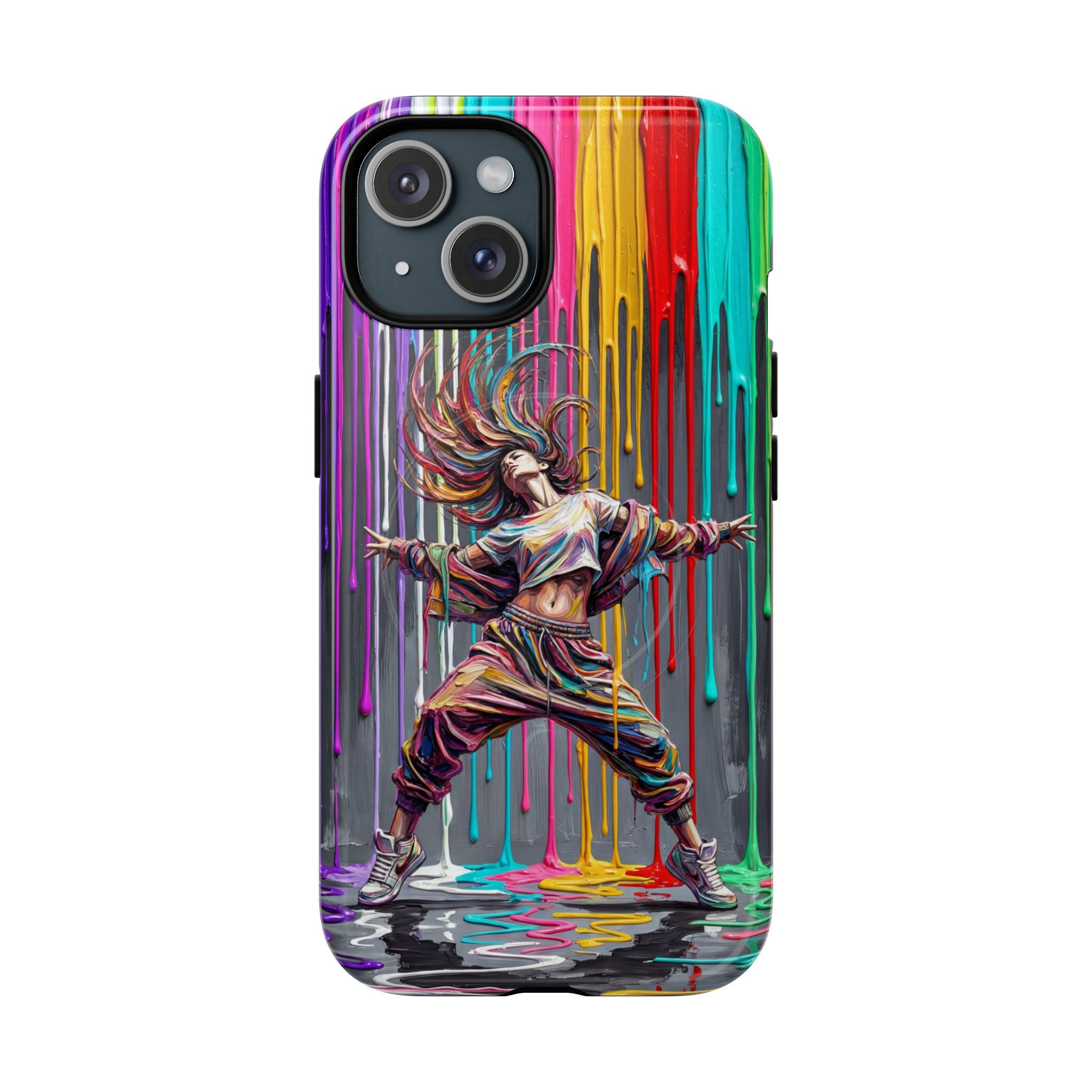 MagSafe iPhone Case | Colorful Street Dance Drip Design
