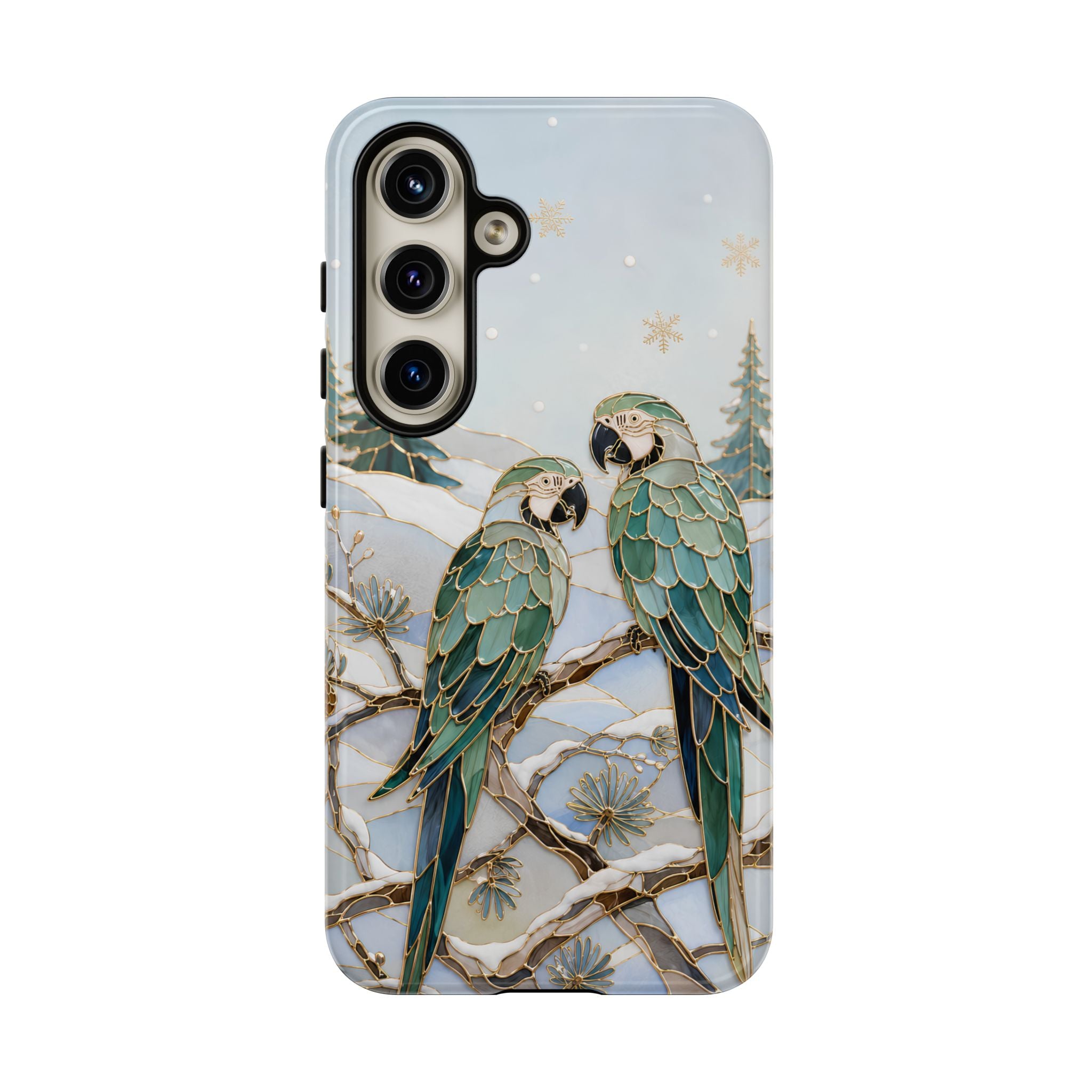 Parrot Phone Samsung Galaxy Case | Winter Bird Phone Case