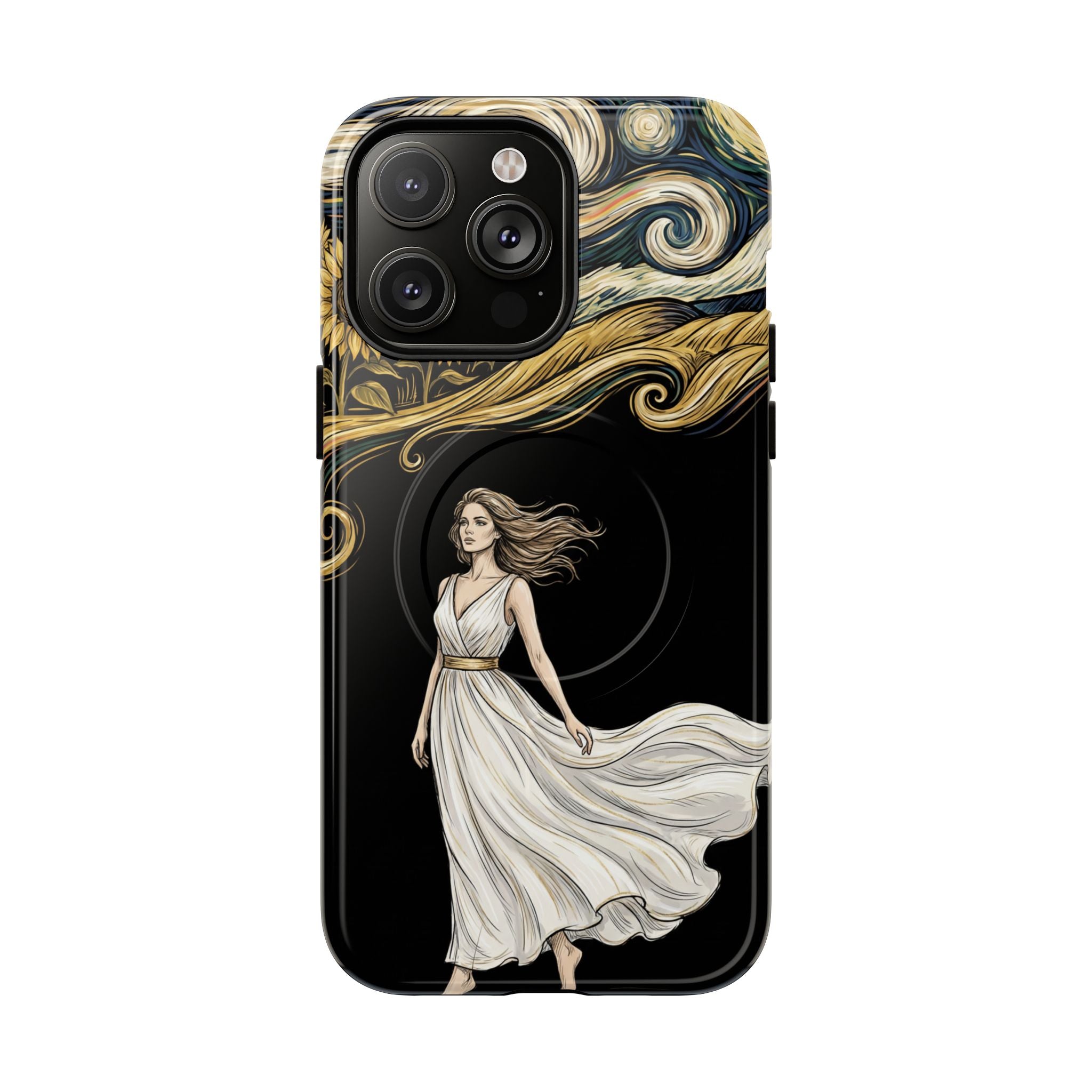 Grecian Muse MagSafe iPhone Case | Artistic Goddess Protective Case