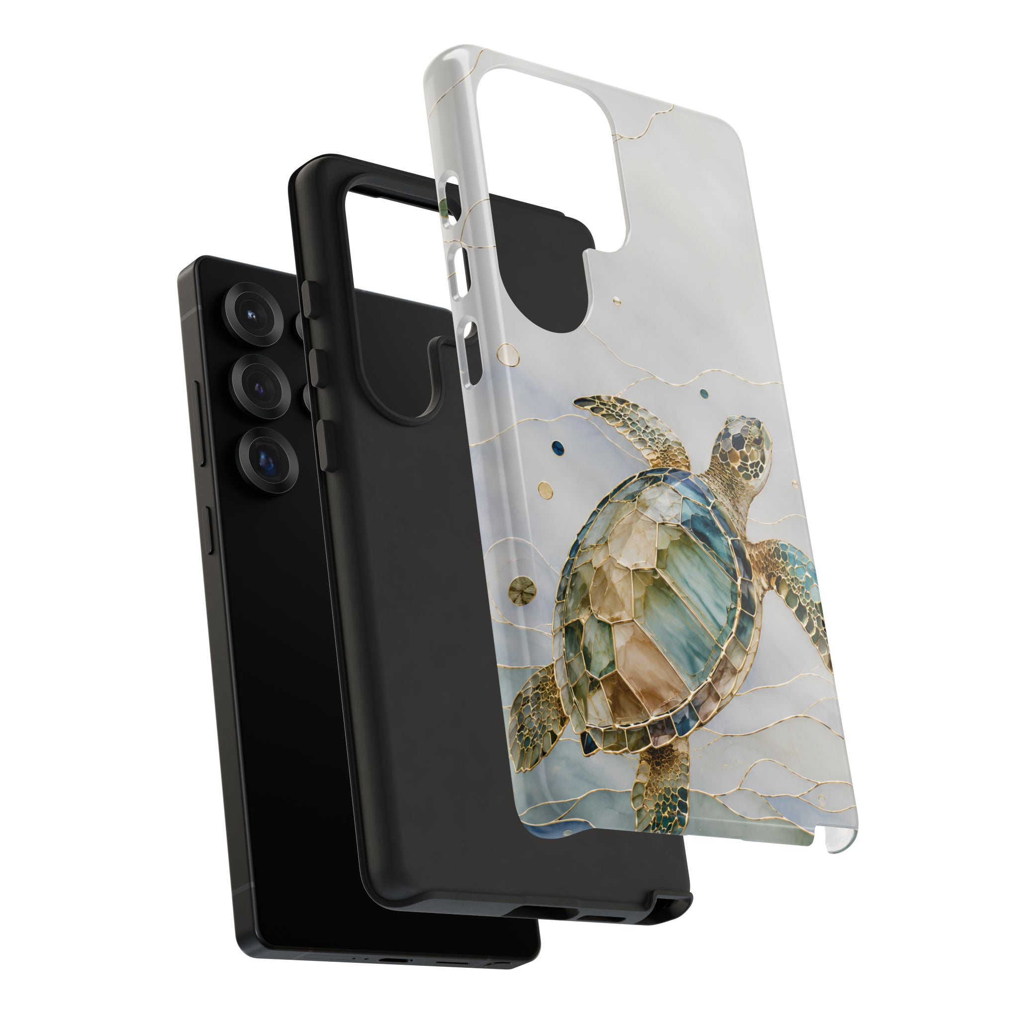 Sea Turtle Samsung Galaxy Phone Case | Stained Glass Turtle Phone Case