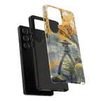Autumn Japanese Garden Samsung Galaxy Phone Case | Scenic Lantern Fall