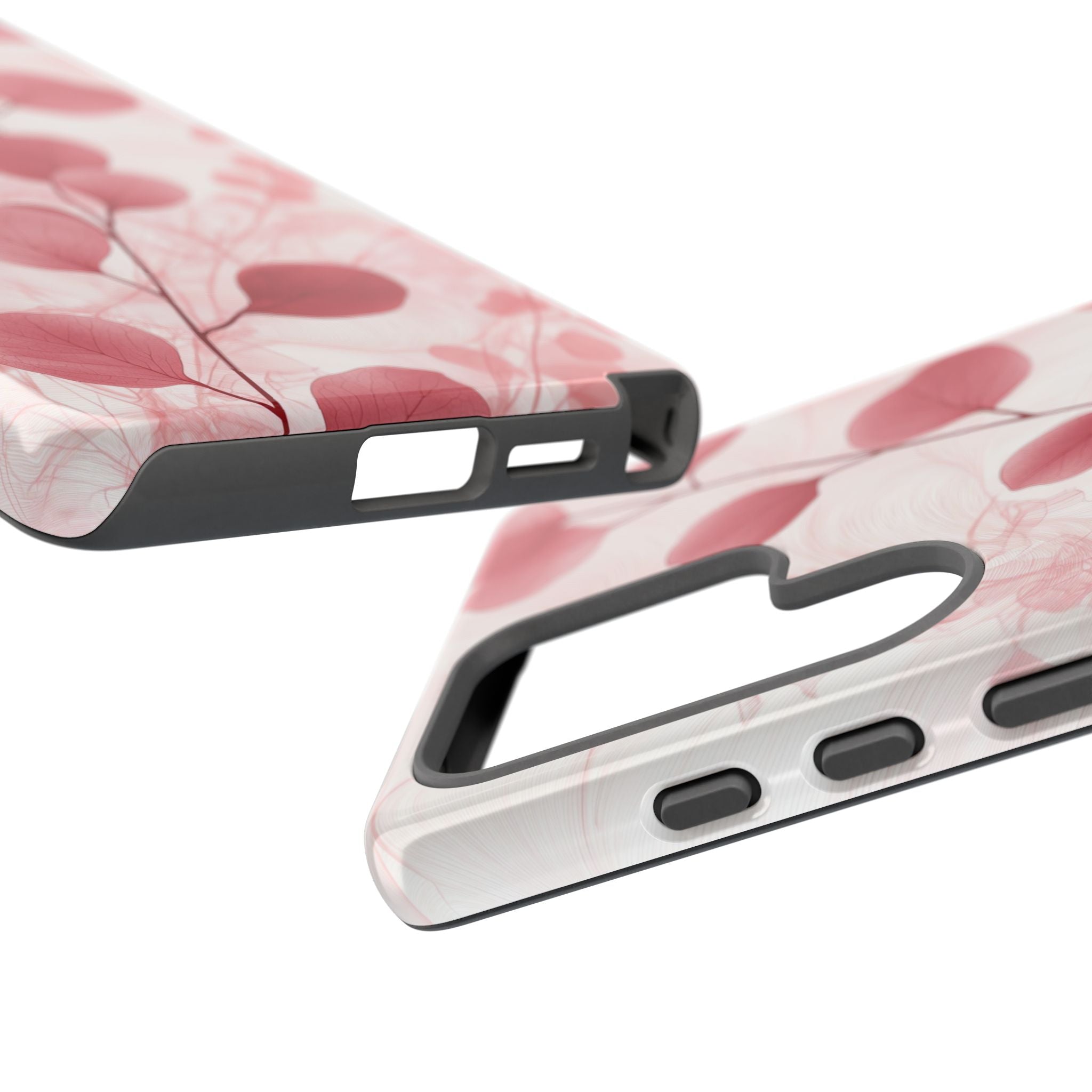 Pink Botanical Floral Eucalyptus Samsung Galaxy Phone Case