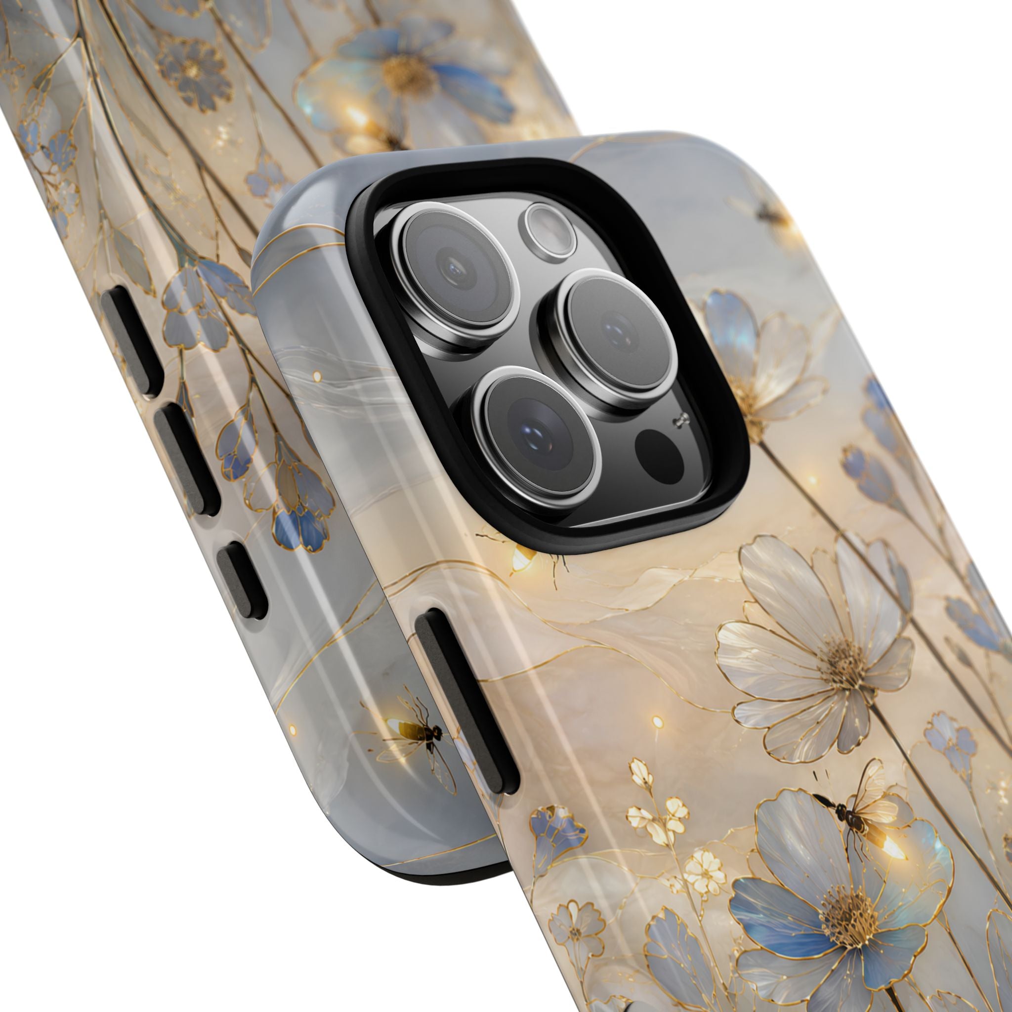 Moonlit Wildflower iPhone Case | Firefly Meadow Art Cover