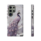Peacock Samsung Galaxy Phone Case | Lavender Peacock Phone Case