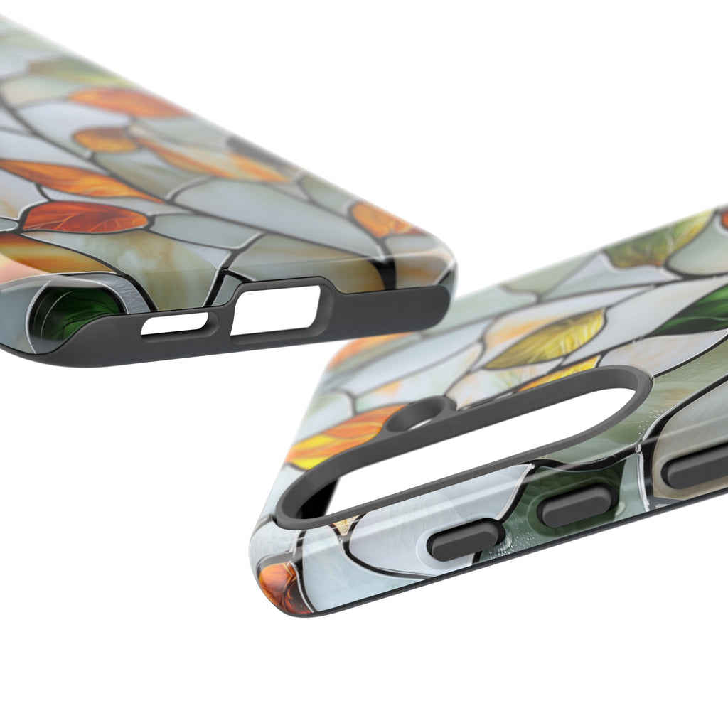 Stained Glass Autumn Leaves Mosaic Samsung Galaxy S Case