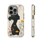 Floral Silhouette iPhone Case | Botanical Woman