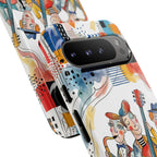 Musical Trio Illustrated Google Pixel Phone Case | Colorful Jazz Band Art Phone Cover