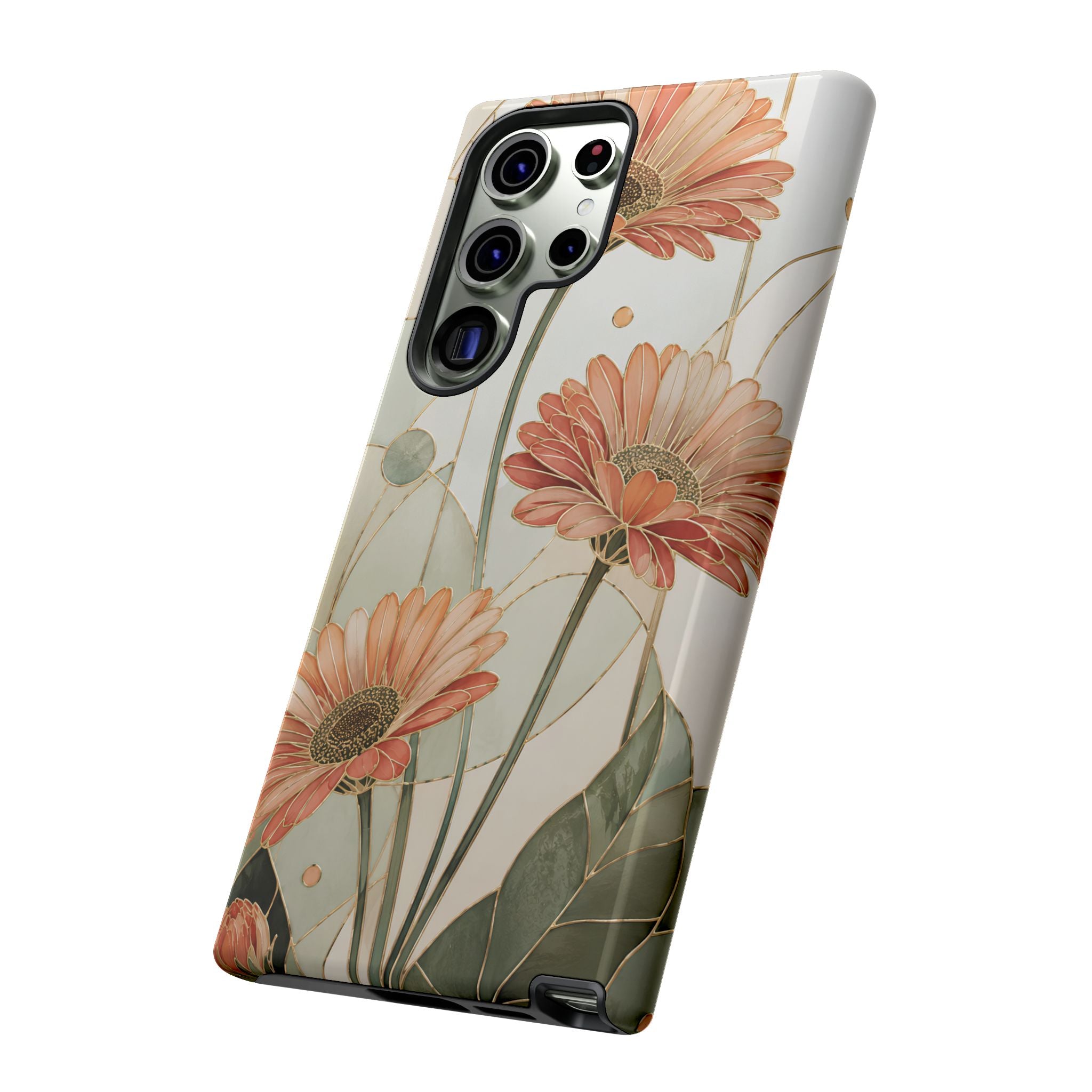 Gerbera Daisy iPhone Case | Stained Glass Floral iPhone Case