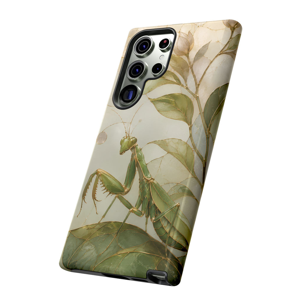 Praying Mantis Samsung Galaxy Phone Case | Stained Glass Insect Phone Case