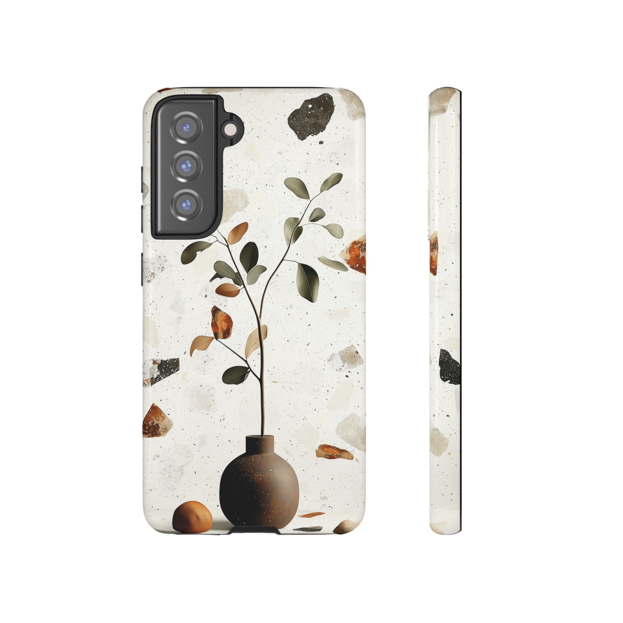Floral Terrazzo Samsung Galaxy Case | Minimal Vase Botanical