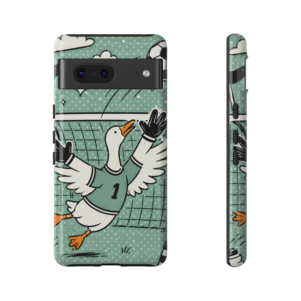 Goalkeeper Goose Google Pixel Phone Case | Funny Soccer Bird Cover