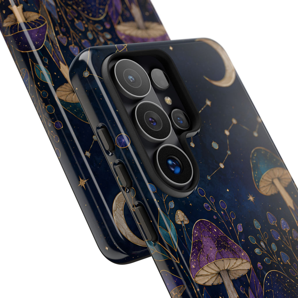 Mushroom Samsung Galaxy Phone Case | Midnight Forest Phone Case