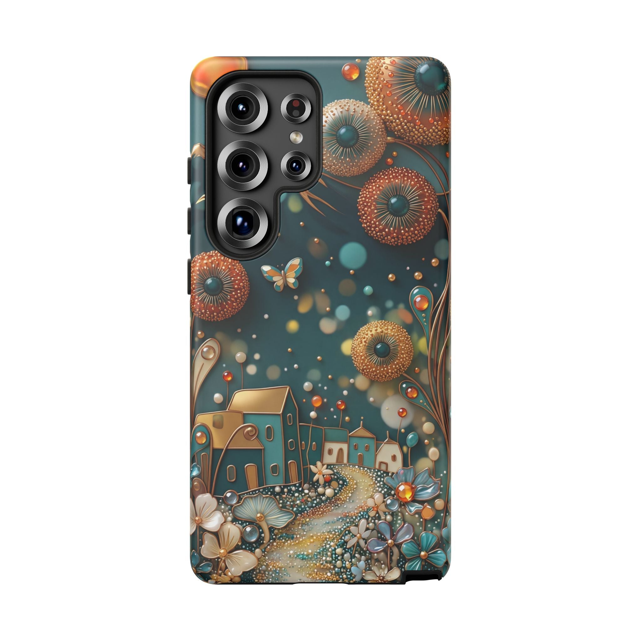 Whimsical Night Village Samsung Galaxy Case