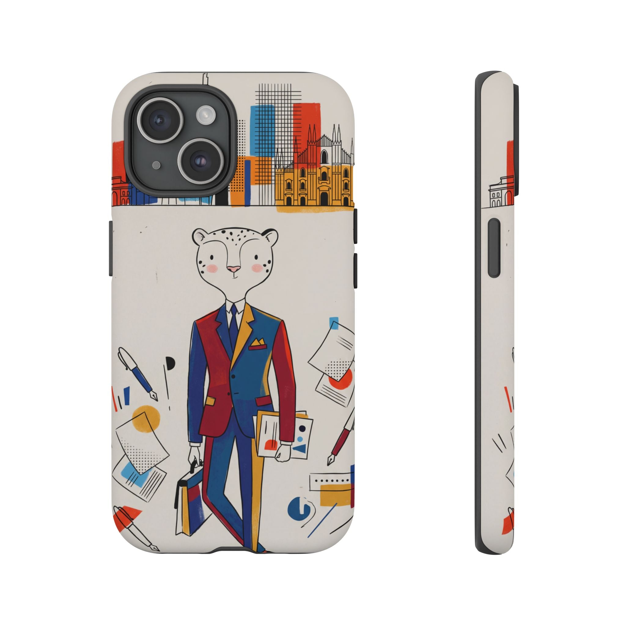 Leopard Executive Phone Case | Business Chic Illustrated