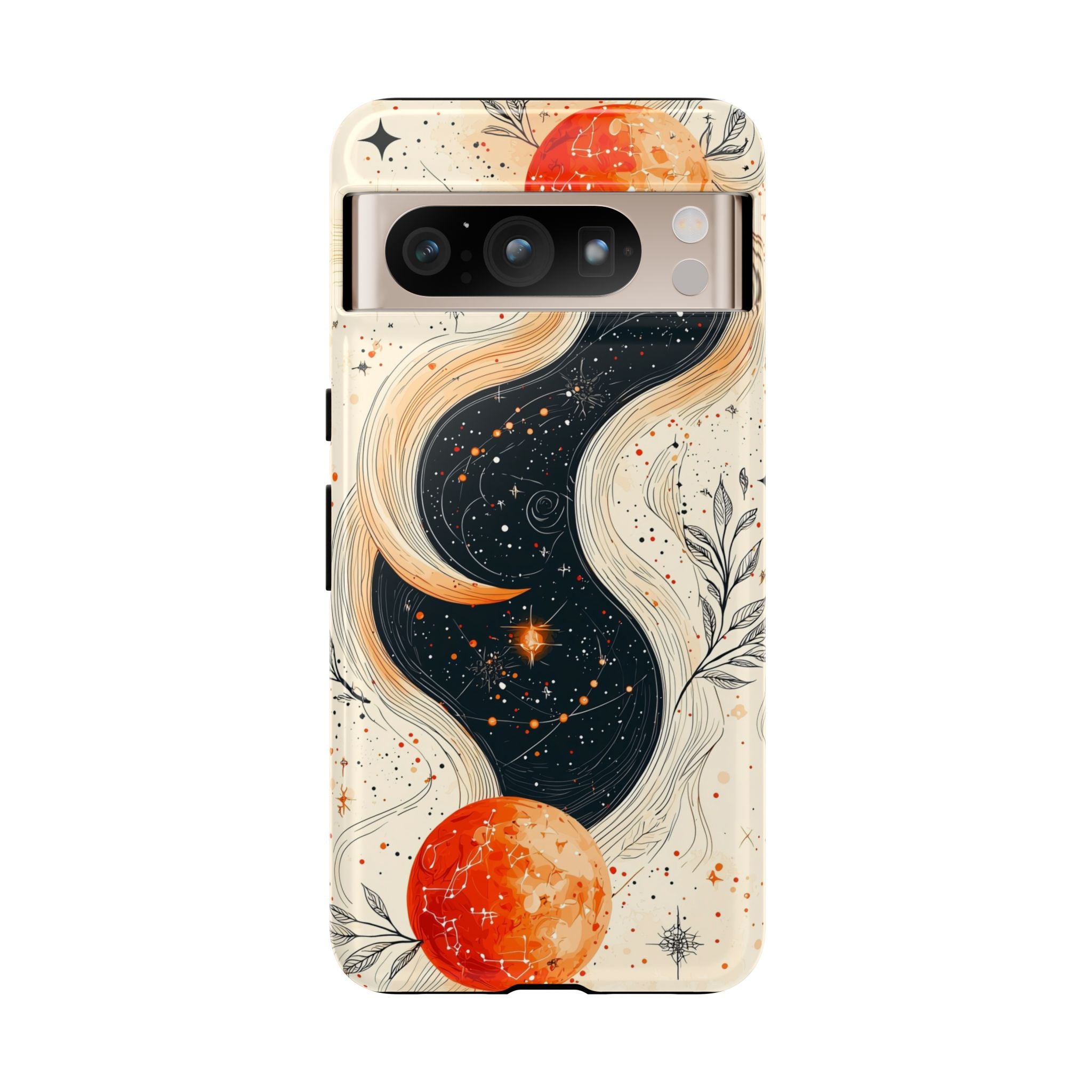 Astrology Galaxy Google Pixel Case | Red Moon Celestial