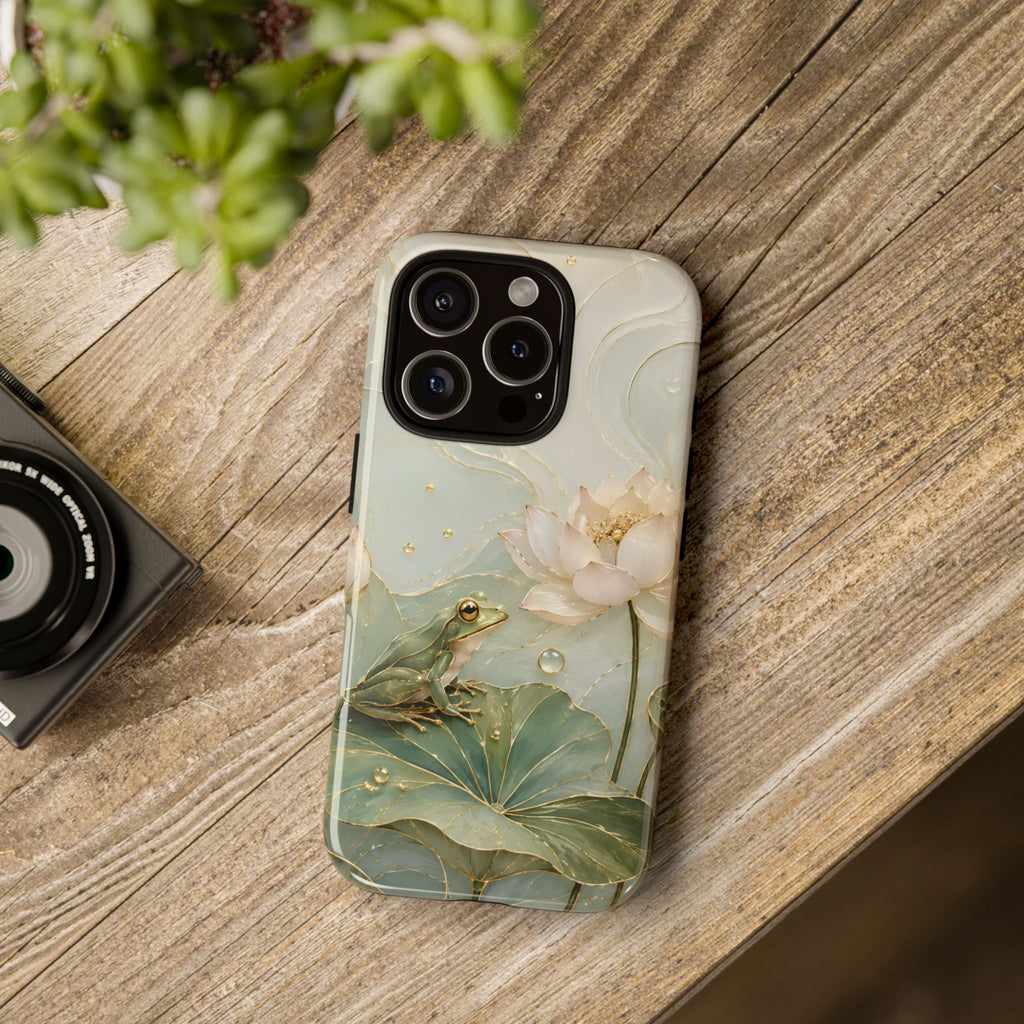 Lotus Frog iPhone Case | Water Lily iPhone Case