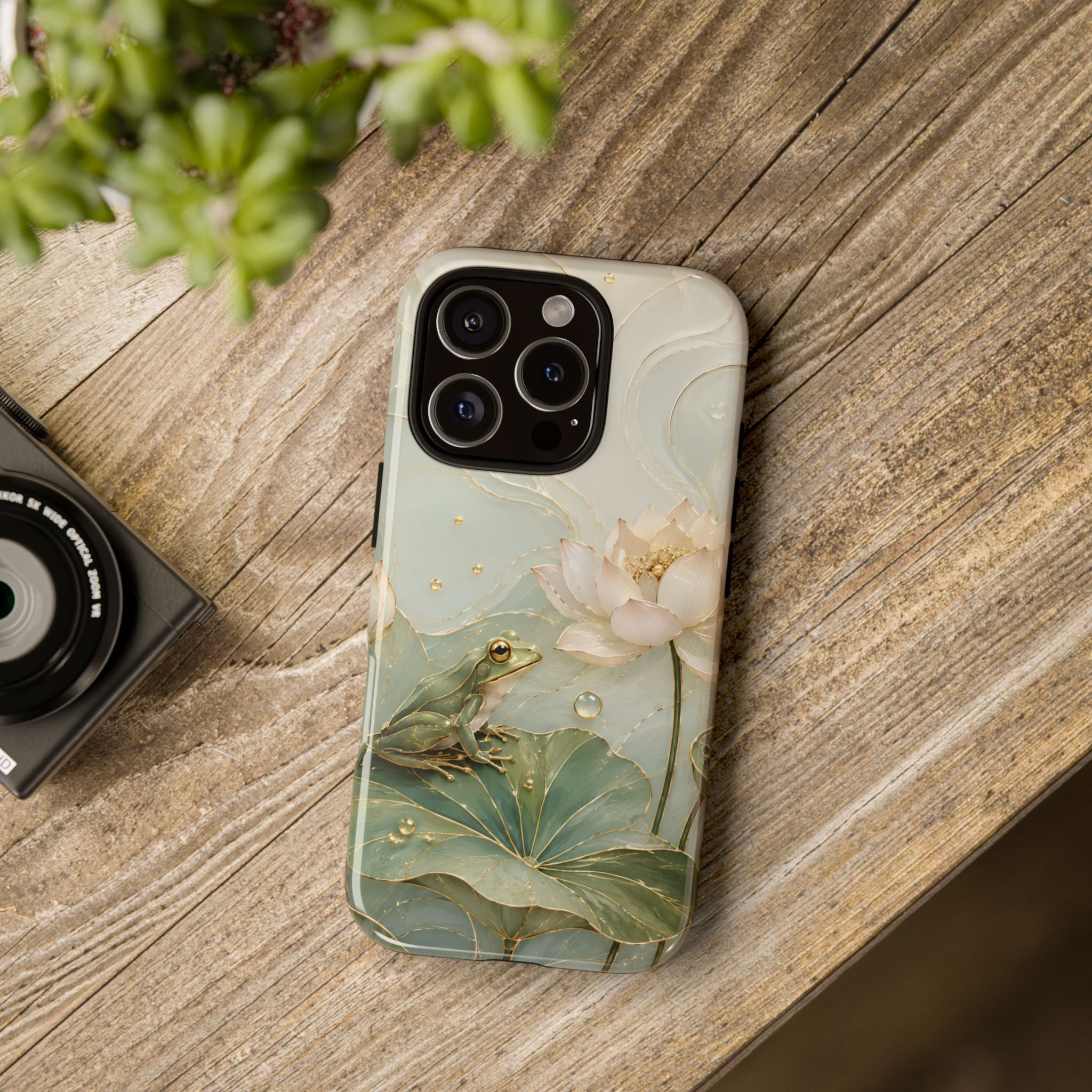 Lotus Frog iPhone Case | Water Lily iPhone Case