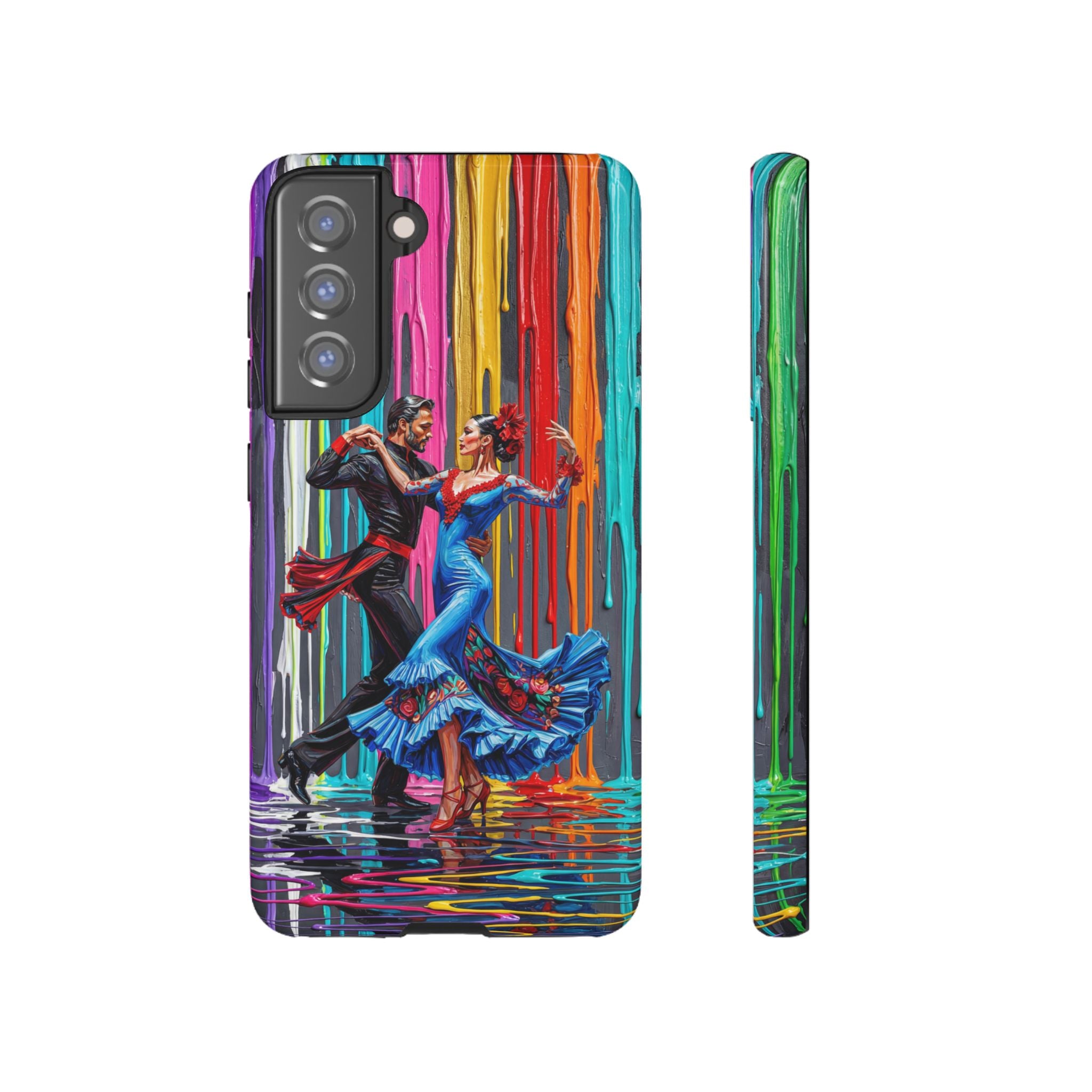 Colorful Tango Samsung Galaxy Phone Case | Vibrant Dancing Couple Art Protection