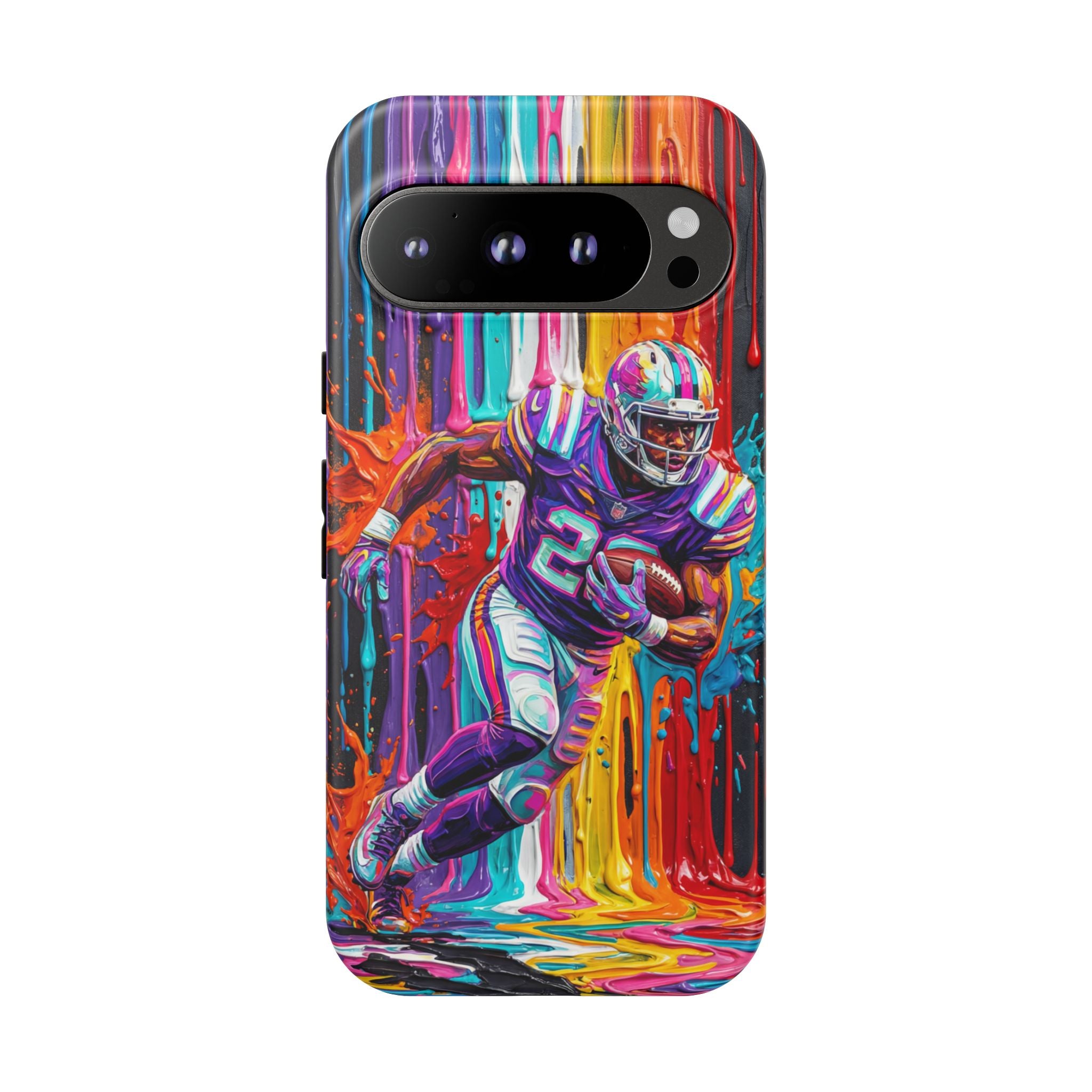 Vibrant American Football Runner Google Pixel Phone Case