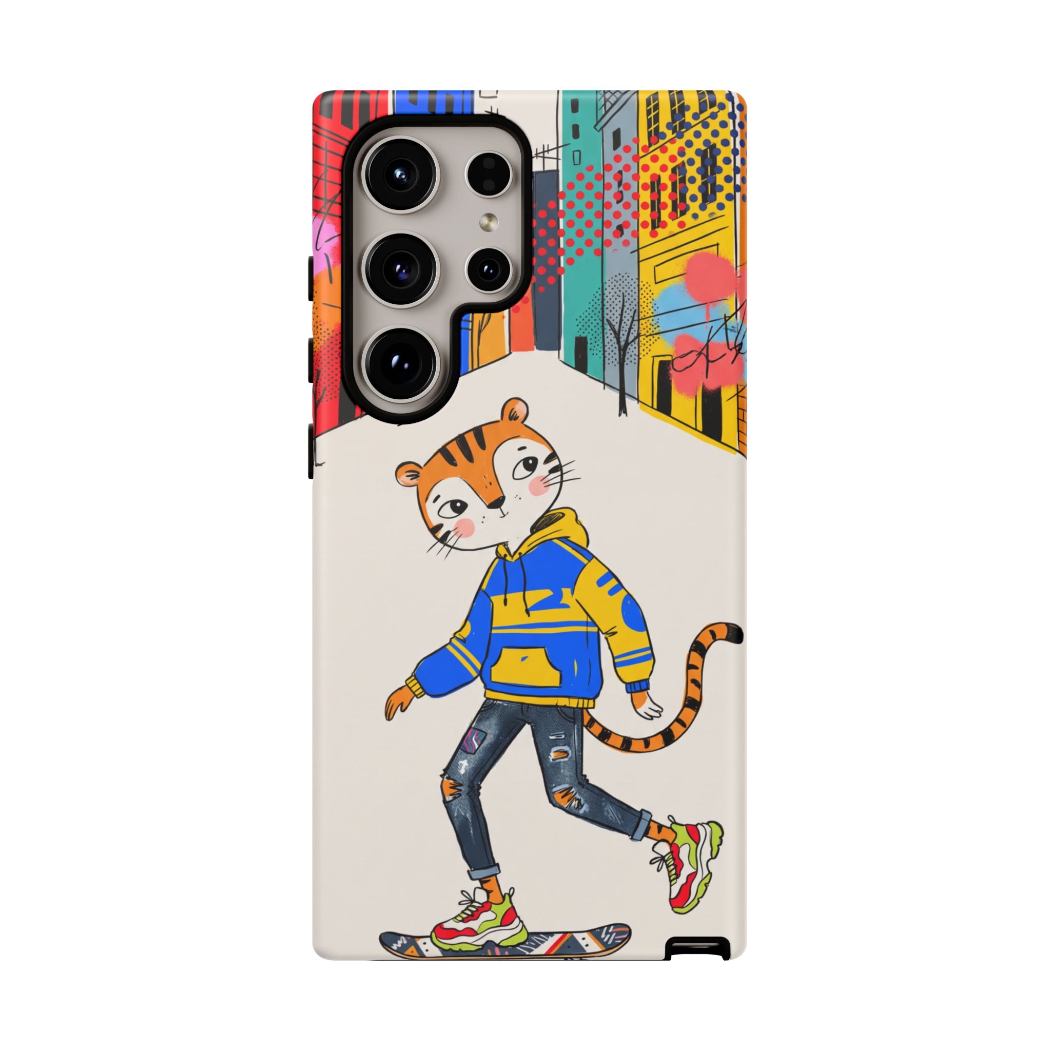 Skater Tiger Samsung Galaxy Phone Case
