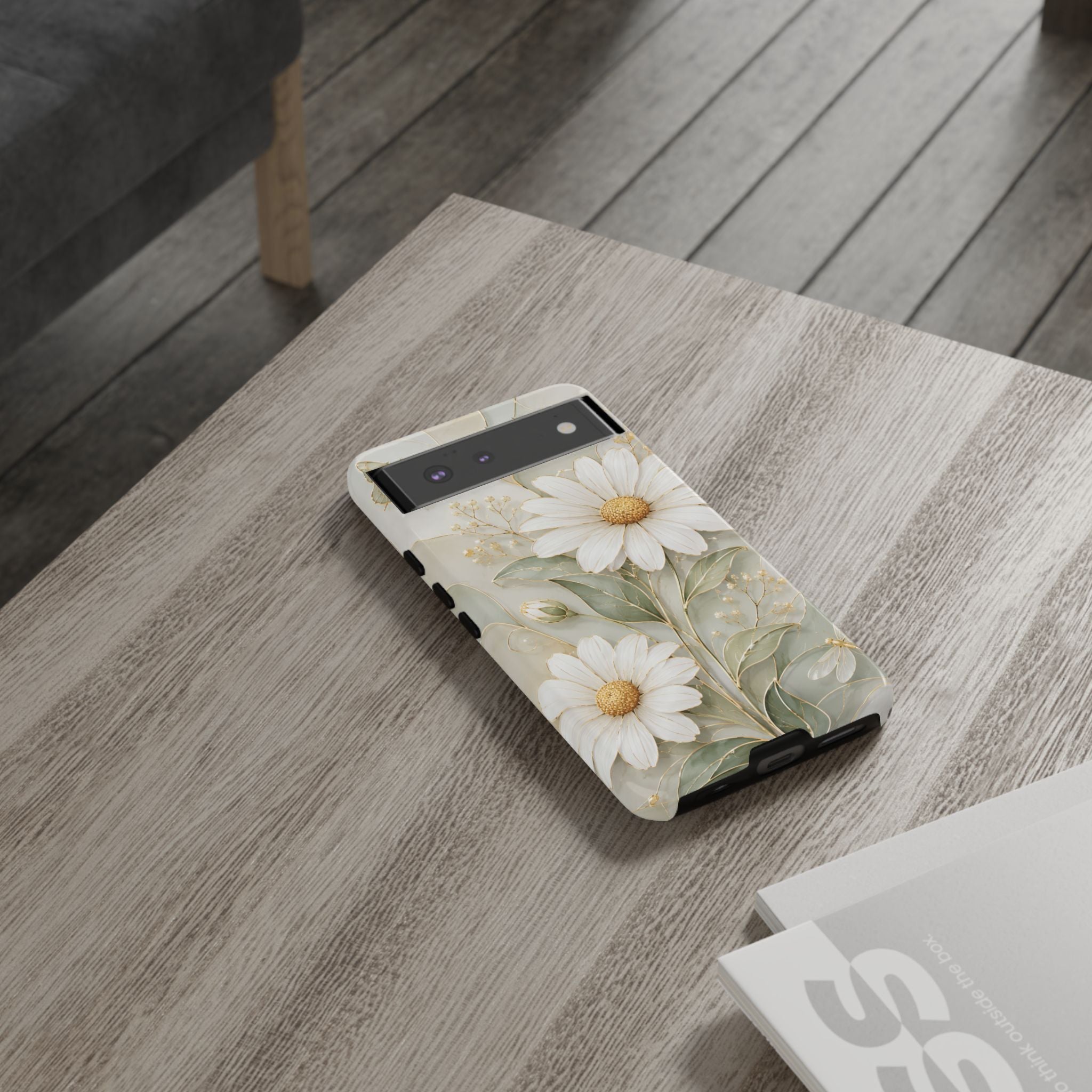 Vintage Daisy Google Pixel Phone Case | Cottagecore Floral Phone Cover