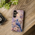 Blue Jay  Samsung Galaxy Phone Case | Bird Floral Phone Case