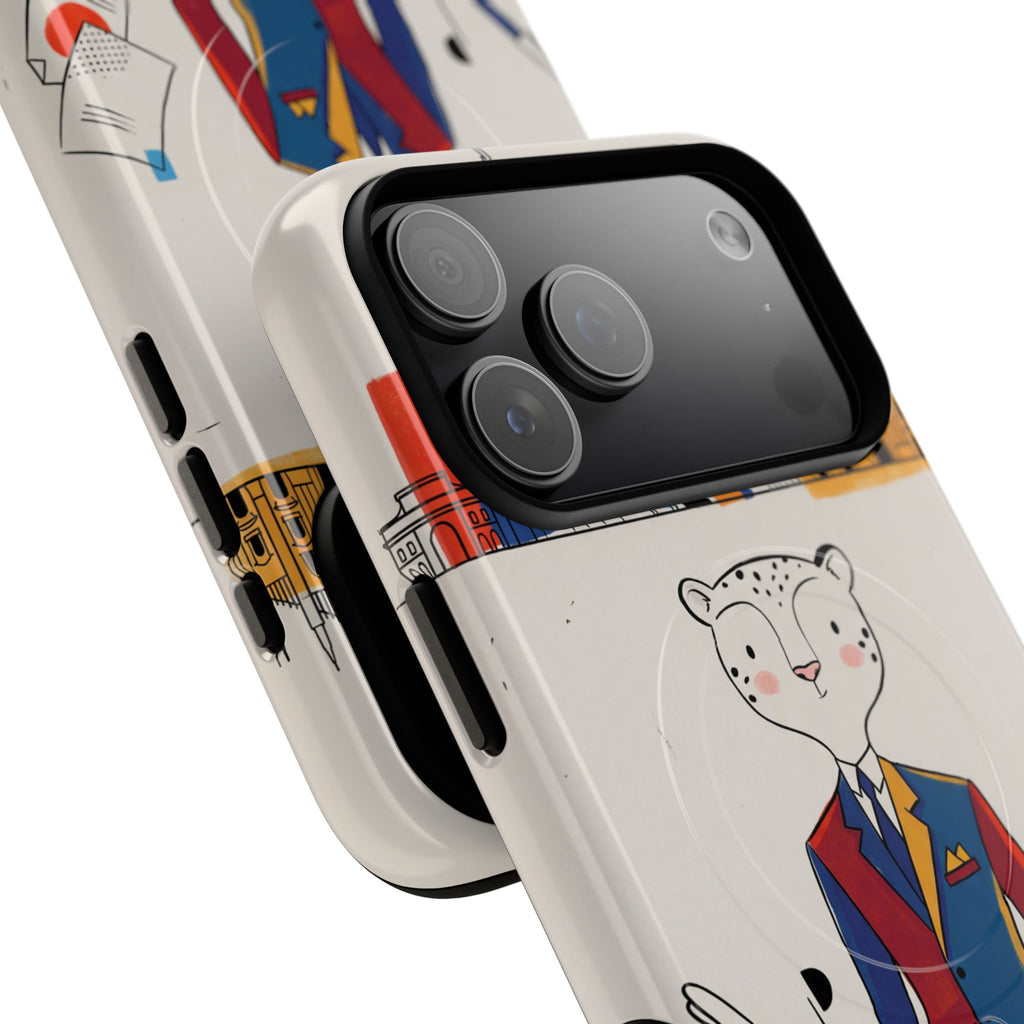 Leopard Executive MagSafe iPhone Case | Business Chic Illustrated
