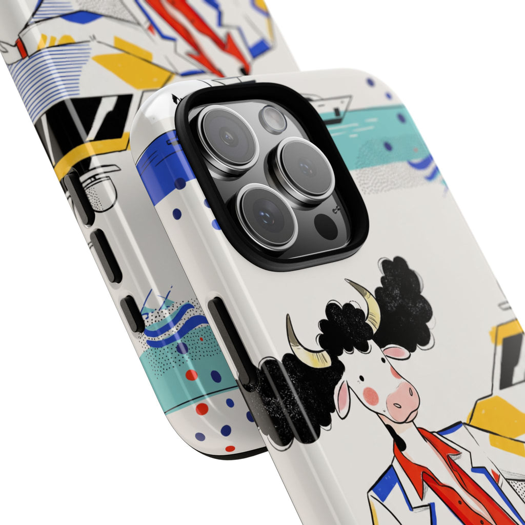 Nautical Cow Graphic Protective iPhone Case