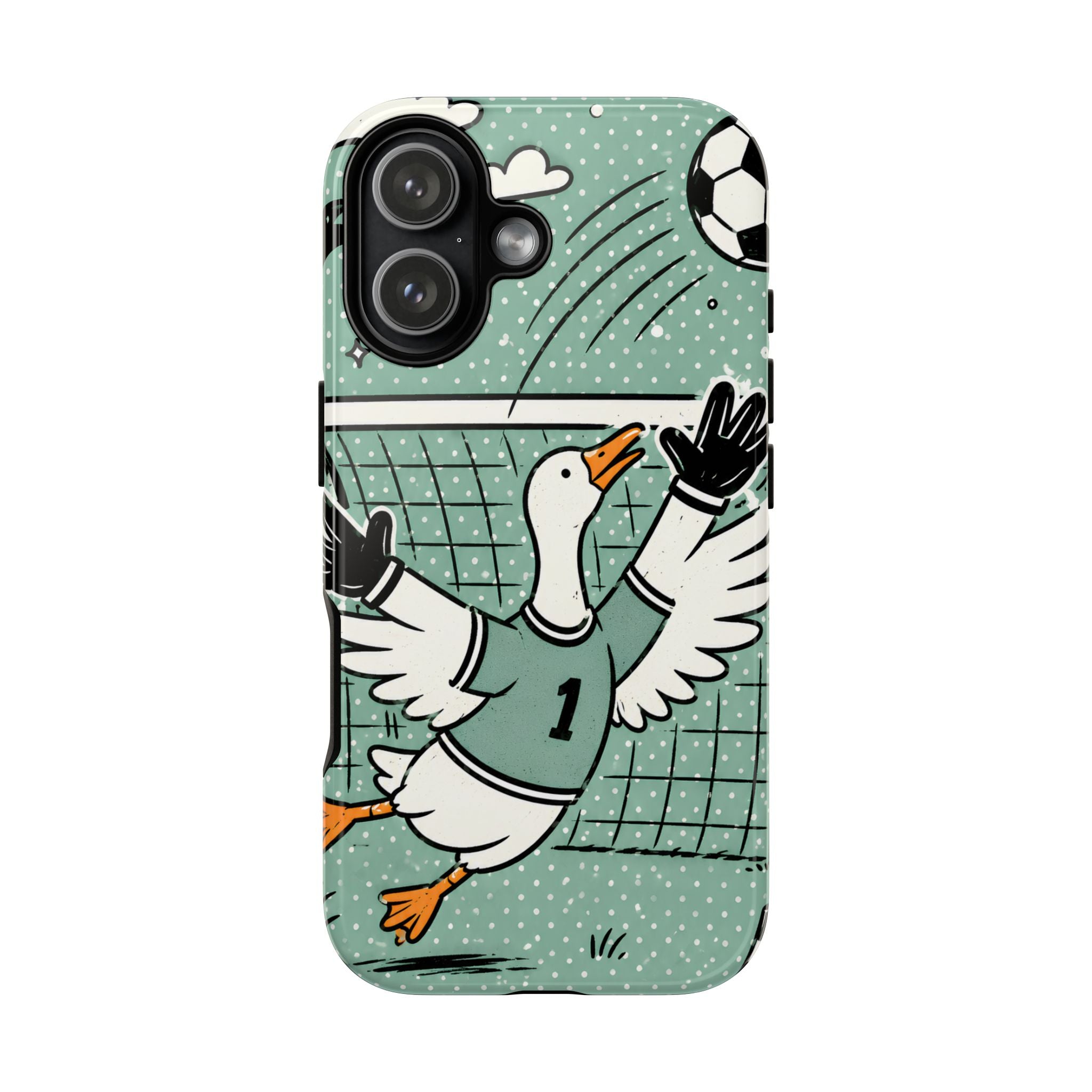 Goalkeeper Goose iPhone Case | Funny Soccer Bird Cover