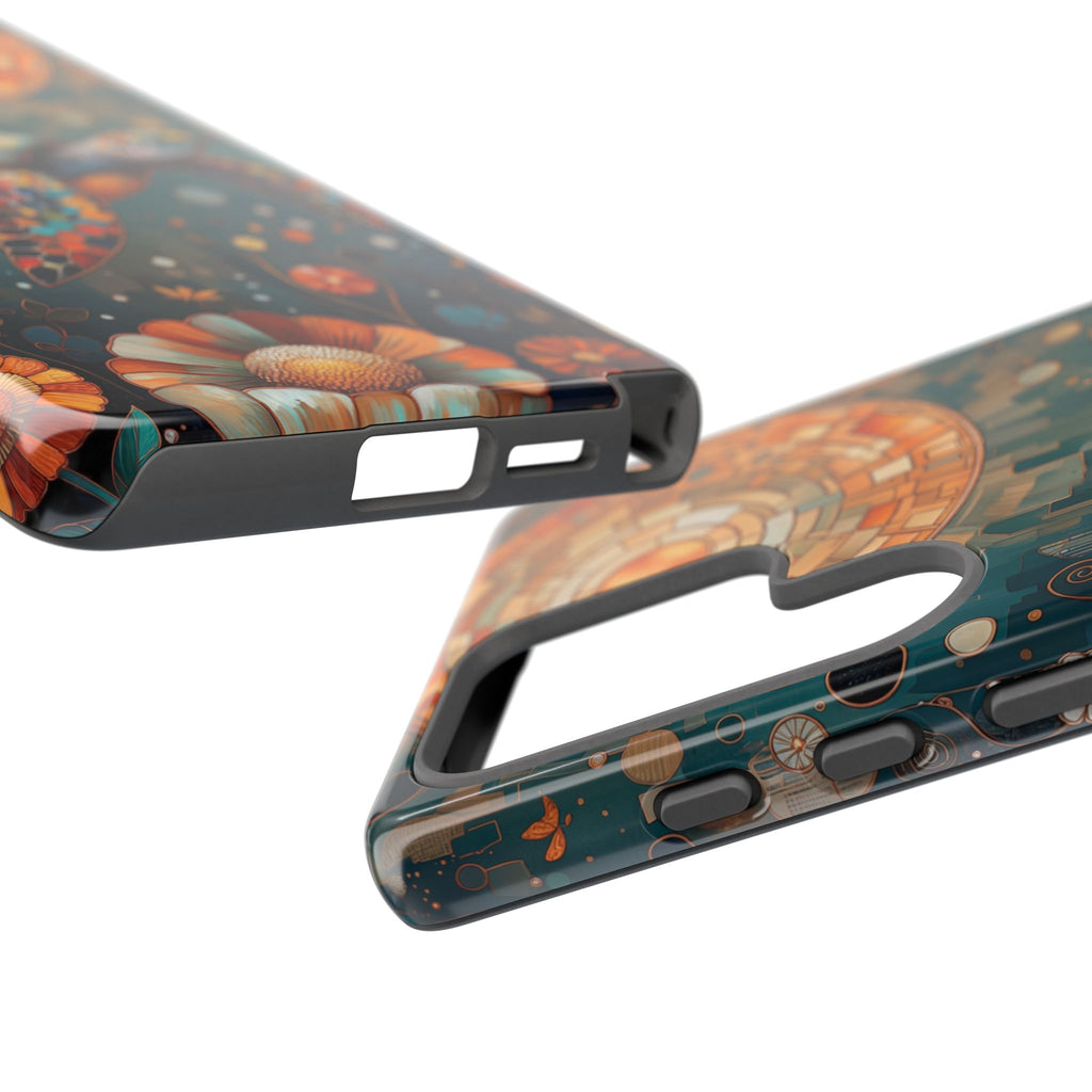 Colourful Mosaic Sea Turtle Samsung Galaxy Case