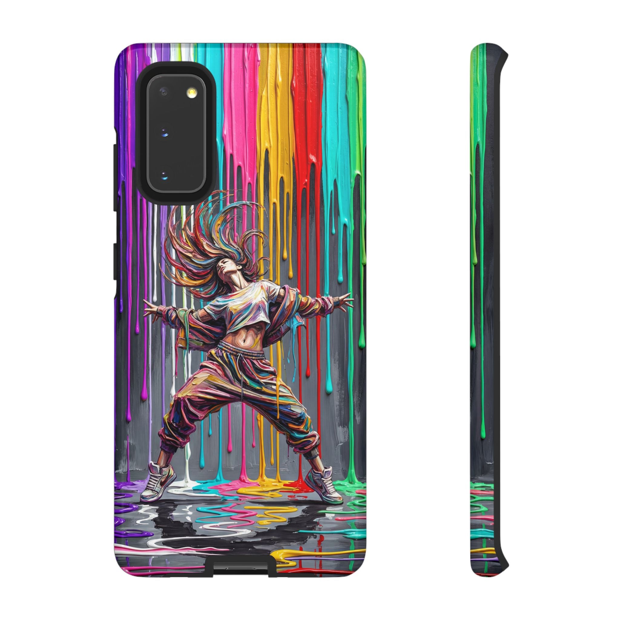 Samsung Galaxy Phone Case | Colorful Street Dance Drip Design
