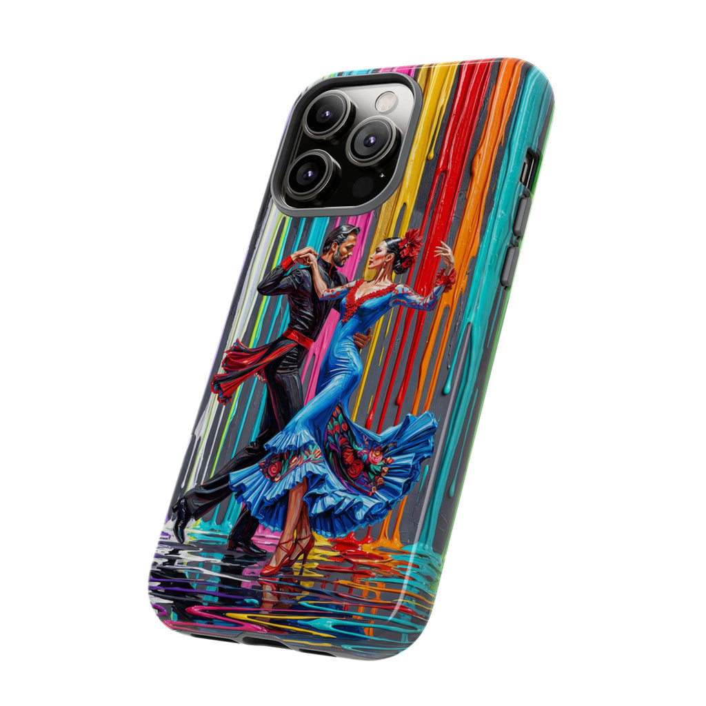 Colorful Tango iPhone Case | Vibrant Dancing Couple Art Protection