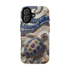Sea Turtle Mosaic MagSafe iPhone Case – Decorative Ocean Art Protective Case