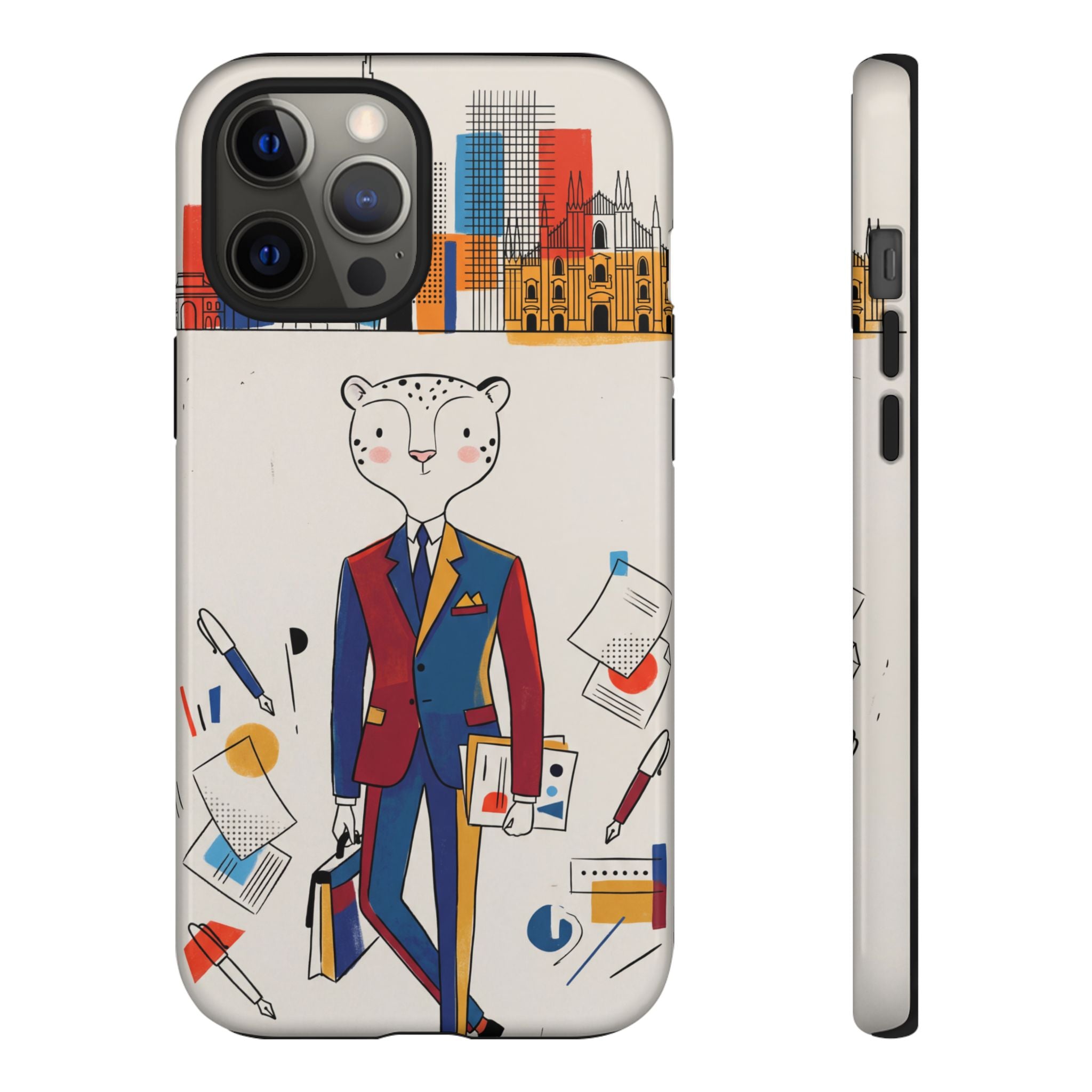 Leopard Executive Phone Case | Business Chic Illustrated