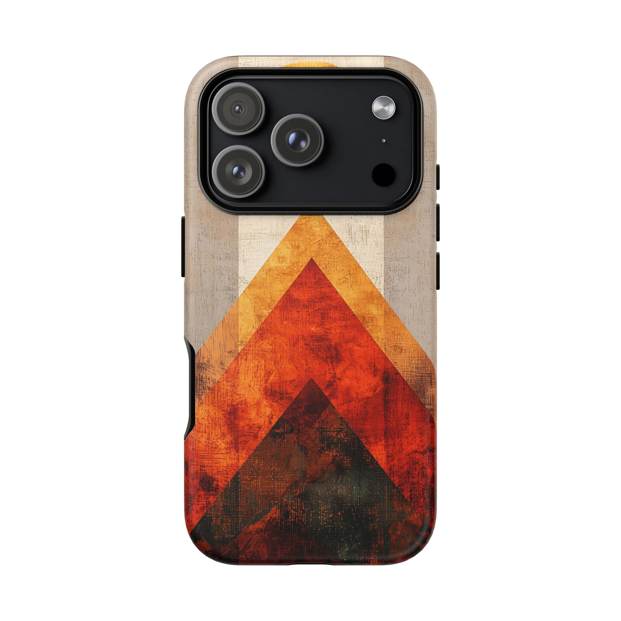 Retro Geometric Sunset iPhone Case