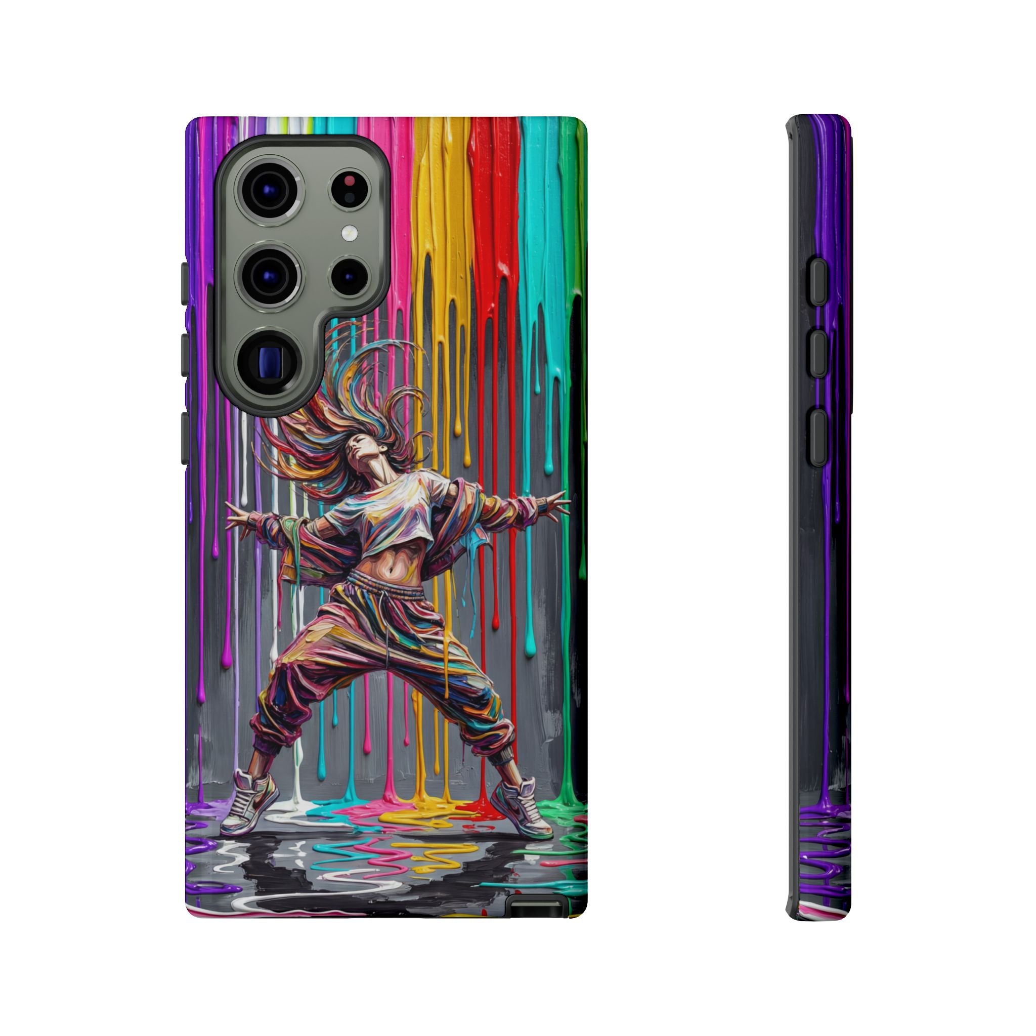 Samsung Galaxy Phone Case | Colorful Street Dance Drip Design