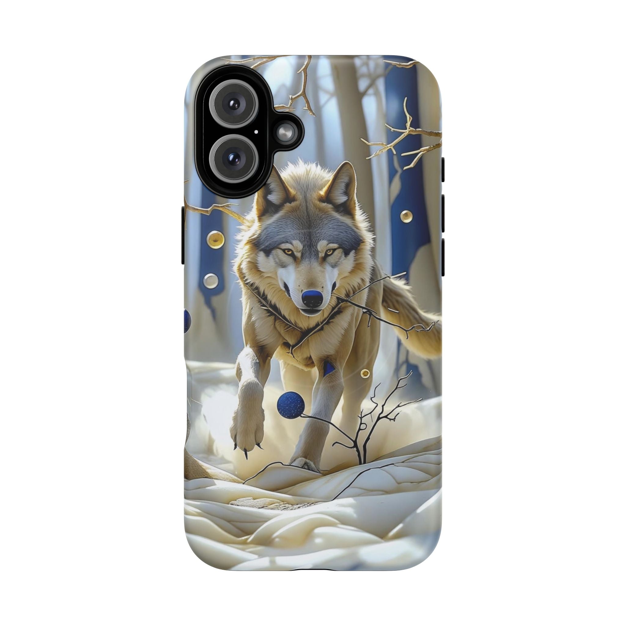 Wolf Running Tough MagSafe Protective iPhone Case