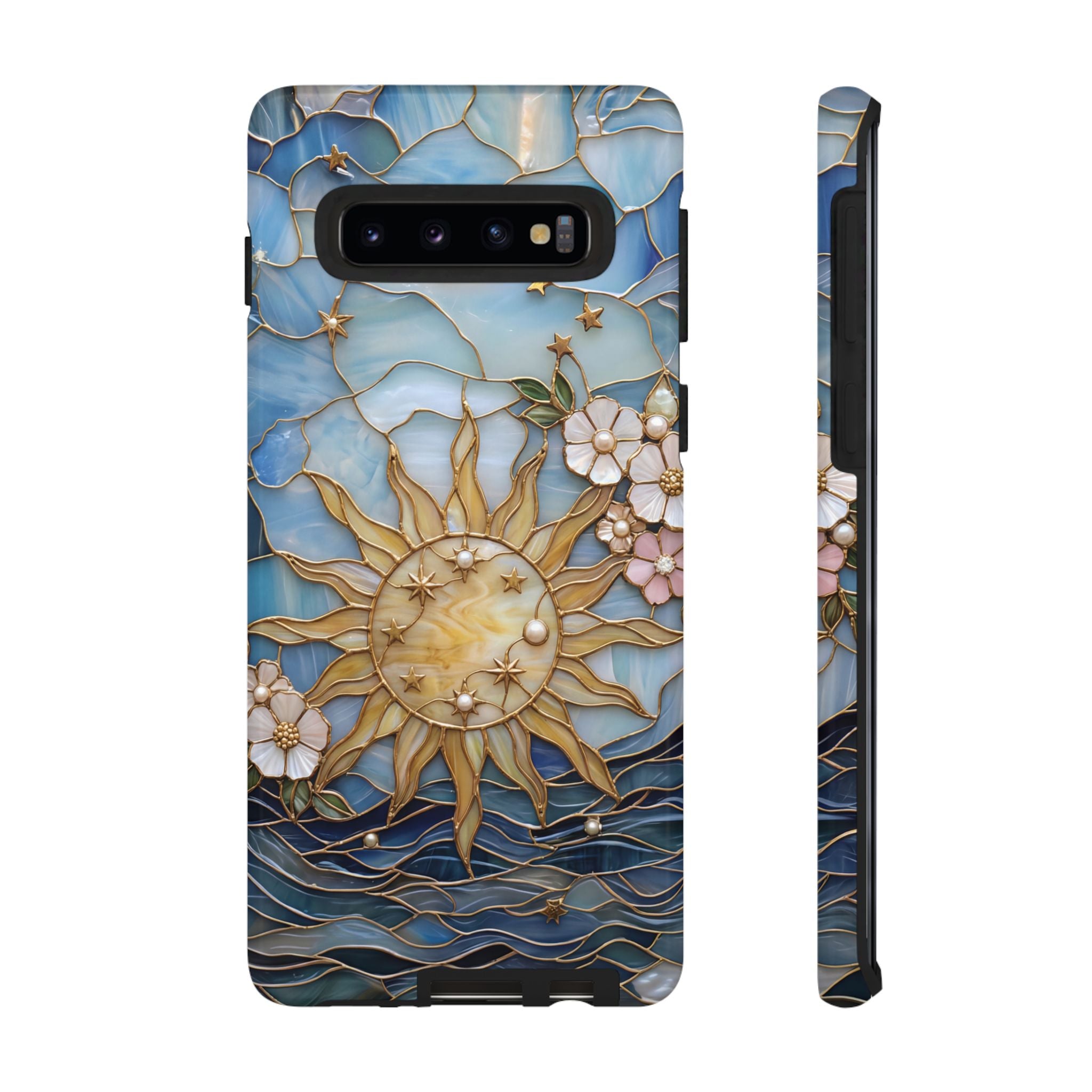 Stained Glass Floral Sun & Sea Tough Samsung Galaxy Case