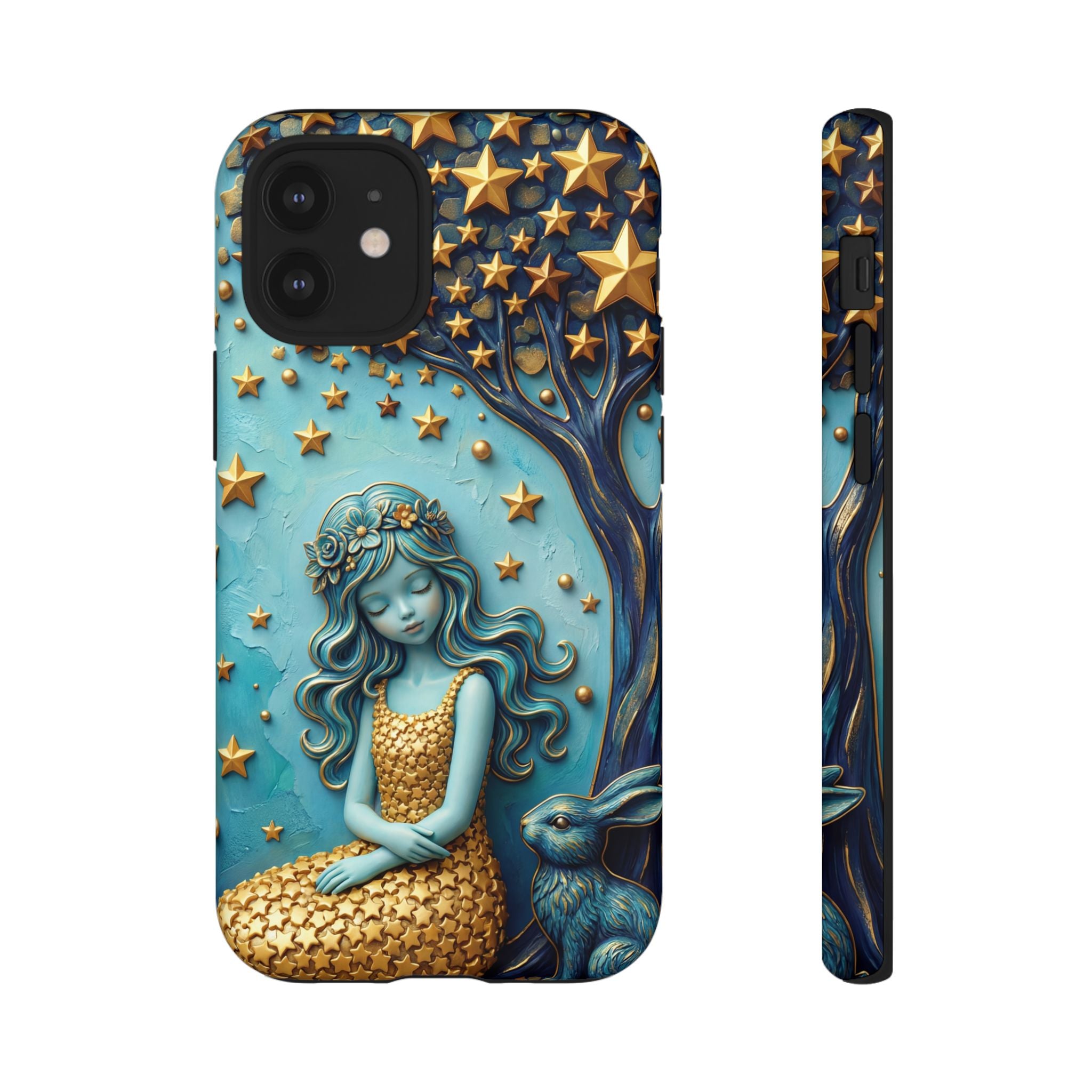 Dreamy Maiden & Star Tree iPhone Case