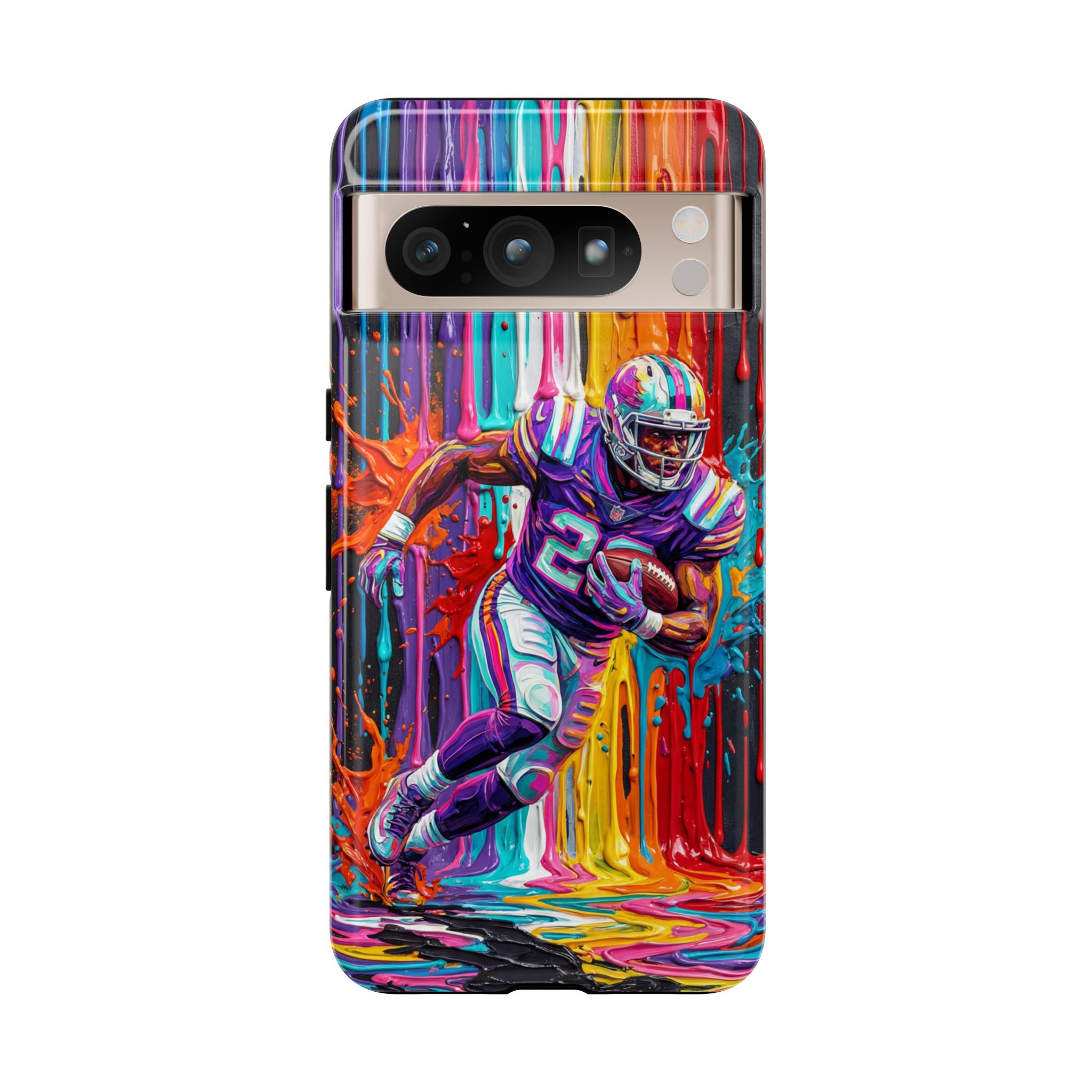 Vibrant American Football Runner Google Pixel Phone Case