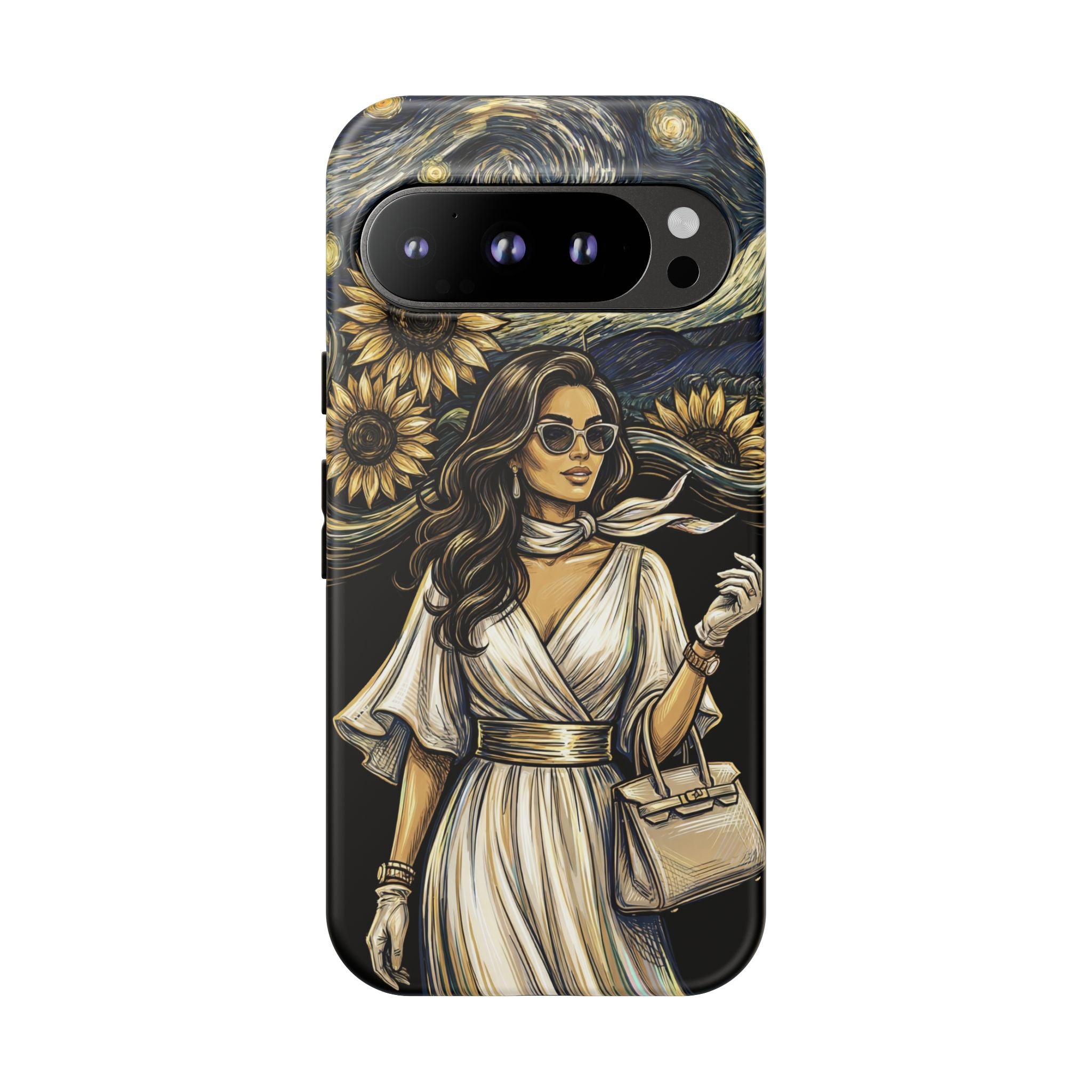 Van Gogh Night Sunflowers Google Pixel Phone Case | Chic Woman Art